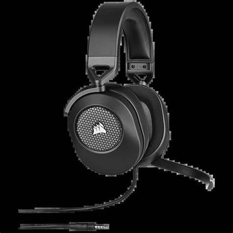 Corsair HS65 Surround Gaming Headset, 3.5mm Jack (USB Adapter), 7.1 Surround, Flip-To-Mute Mic, SoundID Customisation, Carbon