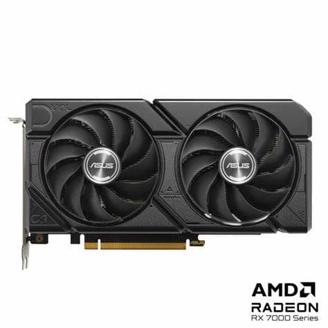 Asus DUAL RX7600 EVO OC, 8GB DDR6, HDMI, 3 DP, 2715MHz Clock, Overclocked