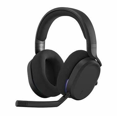 Fractal Design Scape (Dark) Gaming Headset, Wireless/Btooth/USB, Custom-Tuned Drivers, EQ Presets, 40 Hours Battery, Charging Stand, Ambient Lighting