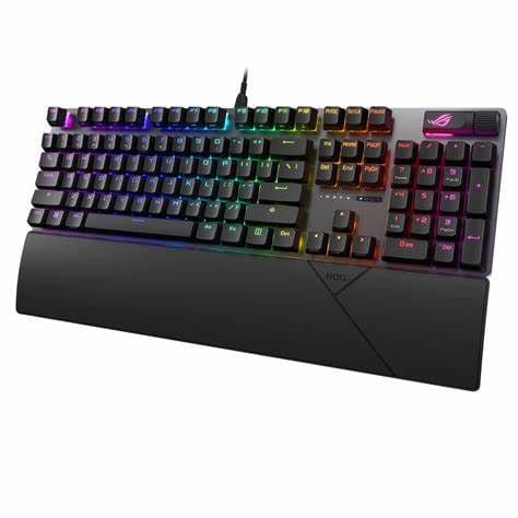 Asus ROG STRIX SCOPE II X Mechanical RGB Gaming Keyboard, ROG NX V2 Switches, Sound Dampening, PBT Keycaps, Intuitive Controls