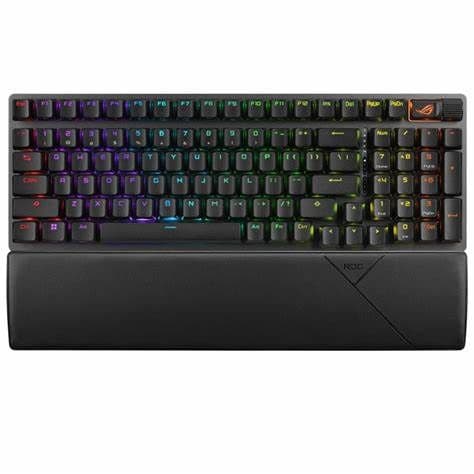 Asus ROG STRIX SCOPE II 96 RX Wireless RGB Mechanical Gaming Keyboard, 96% Layout, Streamer Hotkeys, ROG RX Switches, Multifunction Controls, Black