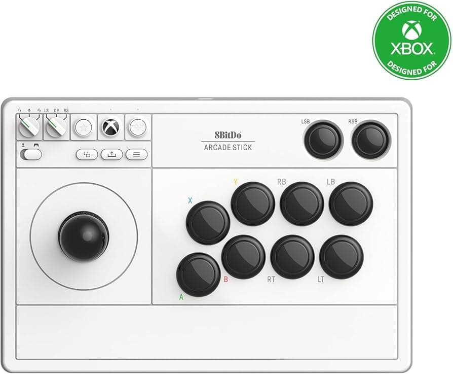 8BitDo Arcade Stick for Xbox & PC (White) - Xbox X (FN)