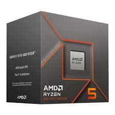 AMD Ryzen 5 8400F with Wraith Stealth Cooler, AM5, Up to 4.7GHz, 6-Core, 65W, 22MB Cache, 4nm, 8th Gen, No Graphics