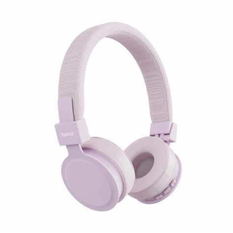 Hama (Freedom Lit III) Bluetooth Headset w/ Mic, 3.5mm Jack/USB-C, Foldable, Up to 15hrs Battery, Pink