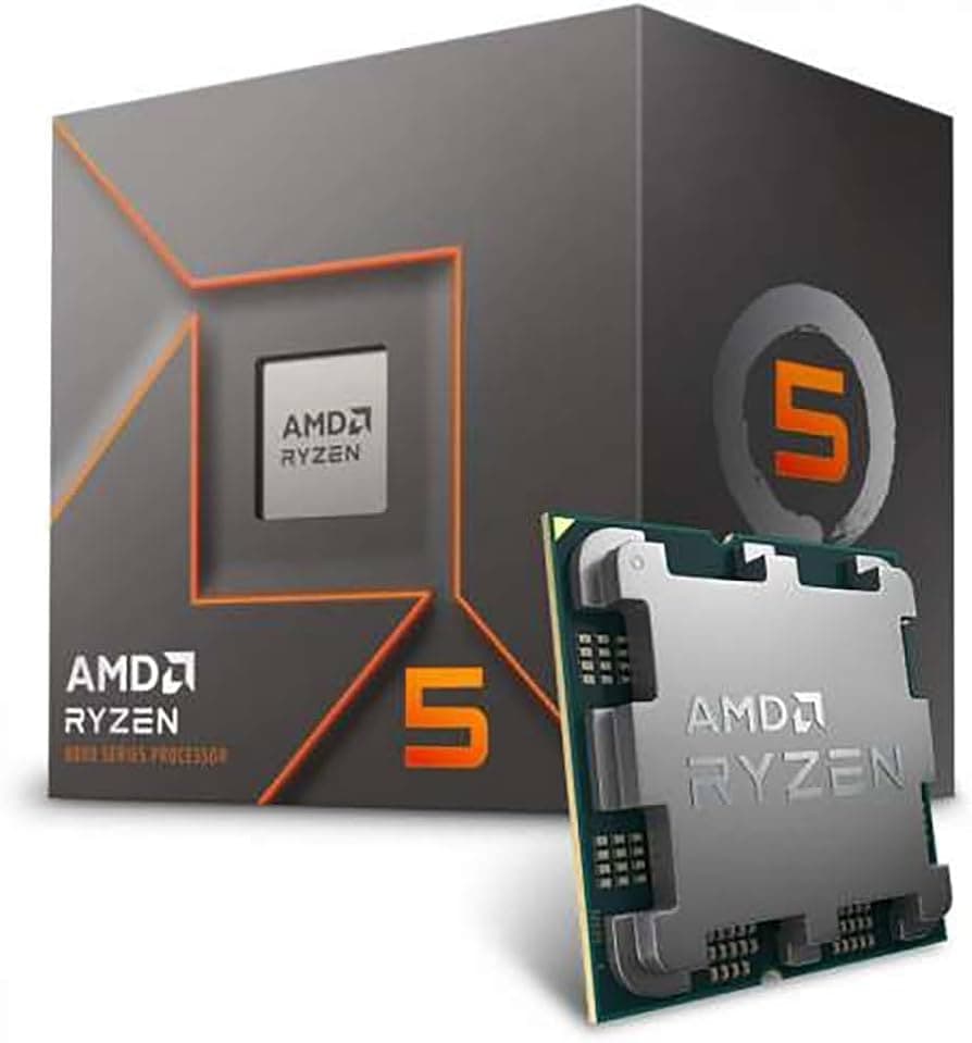 AMD Ryzen 5 8400F, AM5, Up to 4.7GHz, 6-Core, 65W, 22MB Cache, 4nm, 8th Gen, No Graphics, NO HEATSINK/FAN - OEM *TRAY*