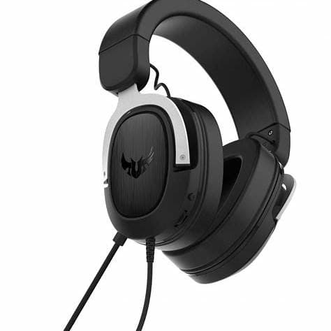 Asus TUF Gaming H3 7.1 Gaming Headset, 3.5mm Jack, Boom Mic, Surround Sound, Deep Bass, Fast-cooling Ear Cushions, Gun Metal