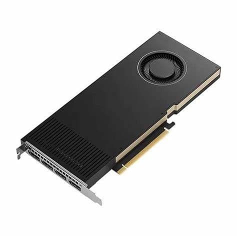 PNY RTXA4000 Professional Graphics Card, 16GB DDR6, 6144 Cores, 4 DP, Ampere Ray Tracing, 6144 Core, SLI Support, OEM (Brown Box)